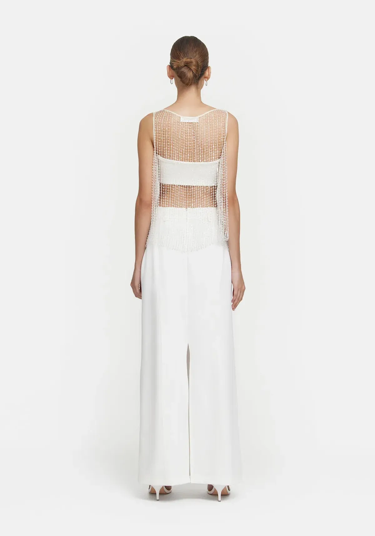 Viktoria & Woods Gravity Top Beaded White/Clear Size M/ AU 10 - Image 3