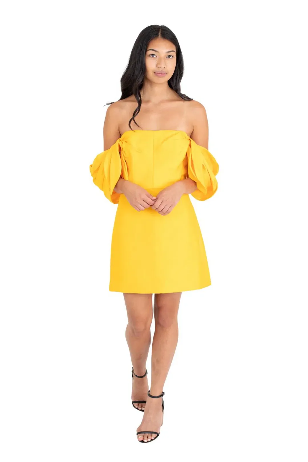 Acler Selkin Dress Citrus Size 10 for rent on The Volte - main image