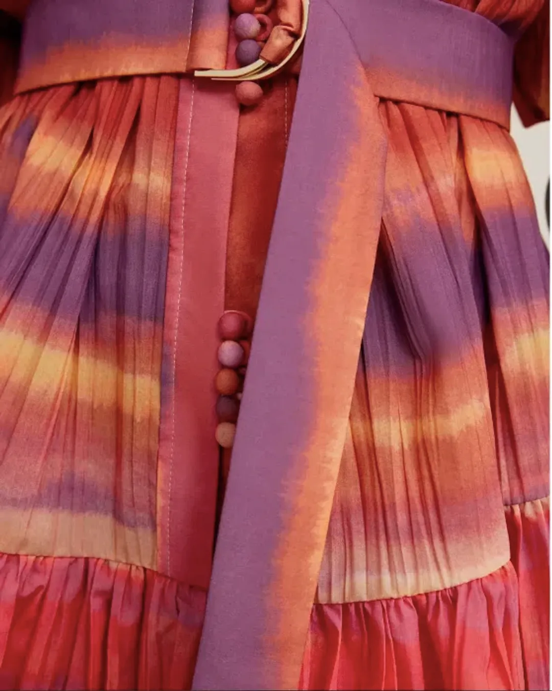 Acler Cardine Mini Dress Watercolour Horizon Size 8 for rent on The Volte - main image