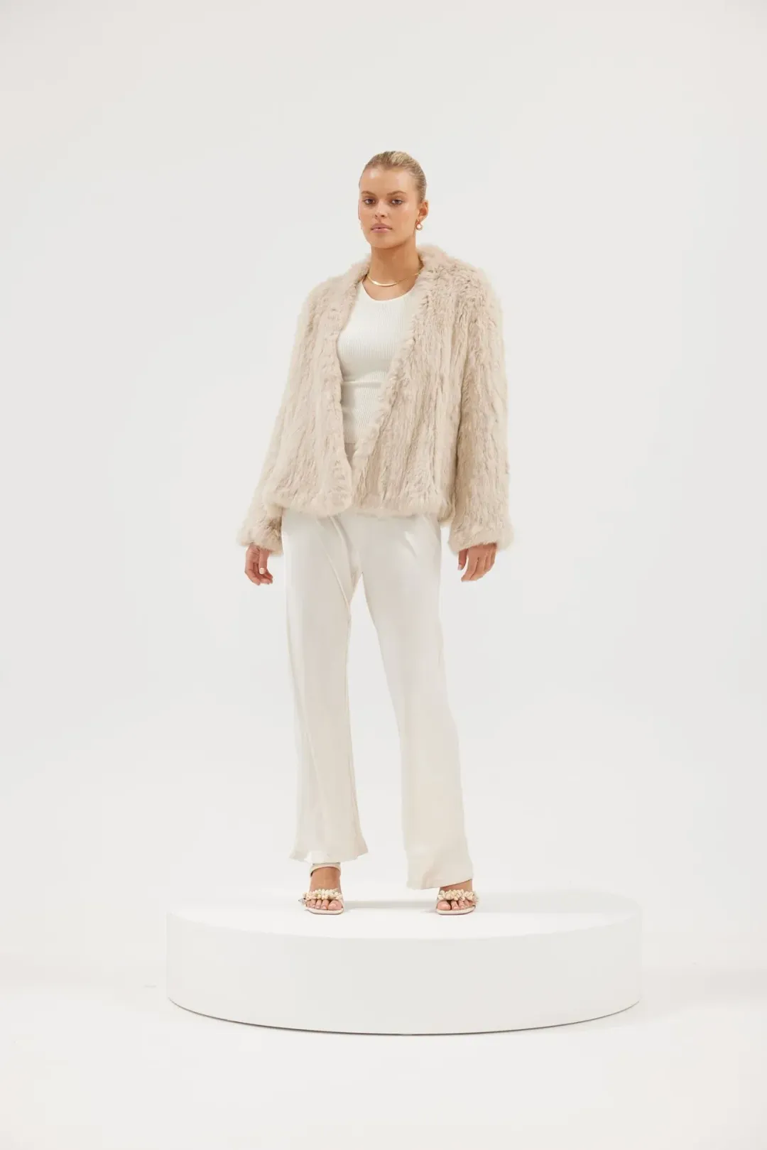 Bubish Valencia Jacket in Oatmeal Size 12 for rent on The Volte - main image