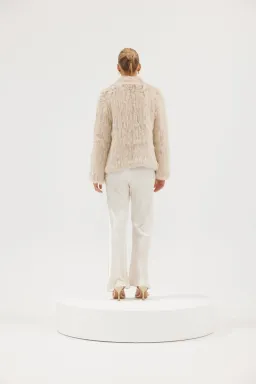 Bubish Valencia Jacket in Oatmeal Size 12 for rent on The Volte - image 3