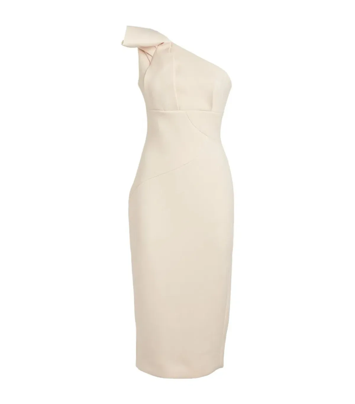 Rachel Gilbert Miche Midi Dress Beige Size 0 / AU 6 - Image 5