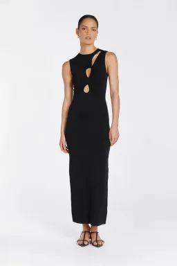 DISSH Monique Black Knit Midi Dress Size XS / AU 6 for rent on The Volte - image 1