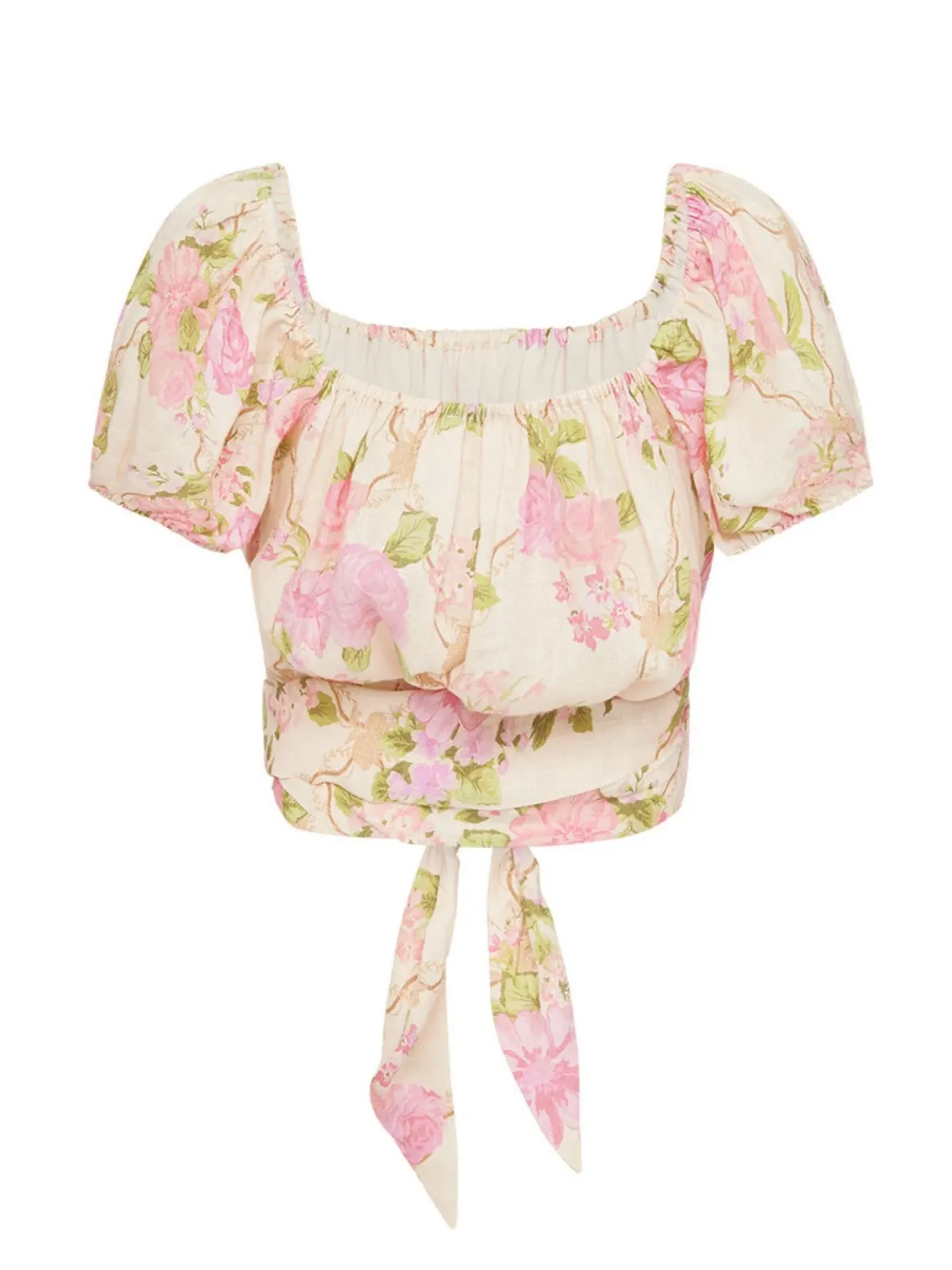 Spell Rose Garden Blouse Size M/10 & Tiered Maxi Skirt Size M/10 Set Rose - Image 2