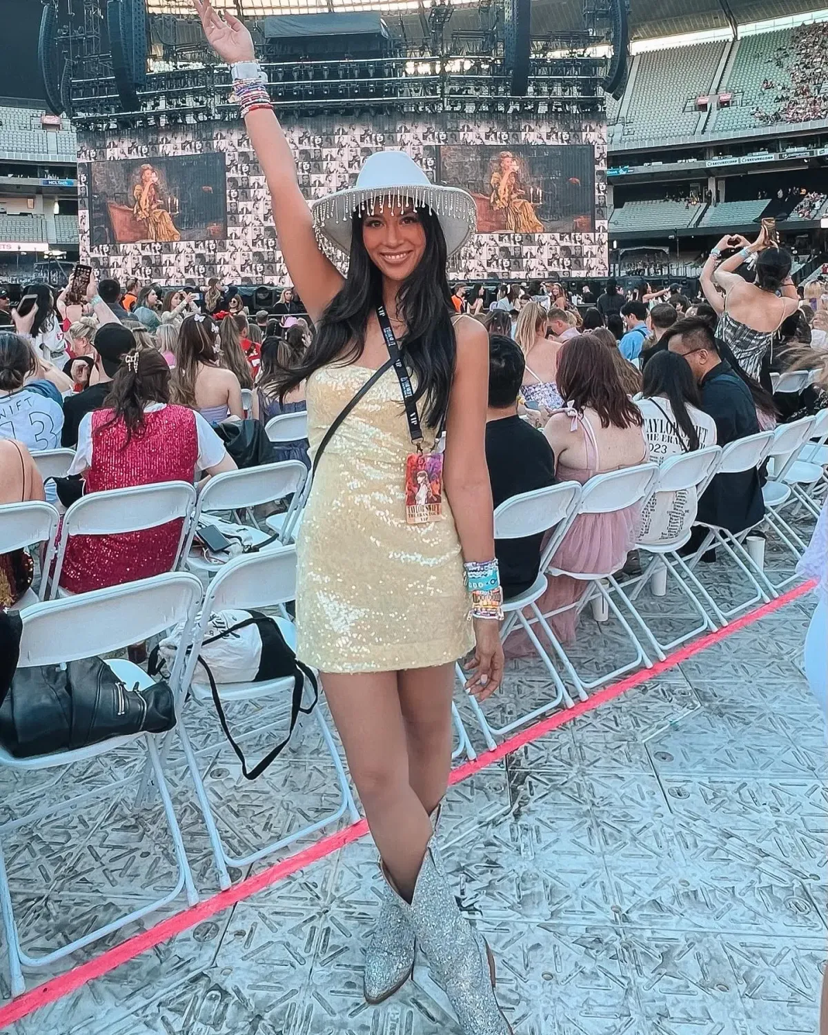 Bec & Bridge Venus Sequin Mini Dress Citrus Size 8 - Image 1