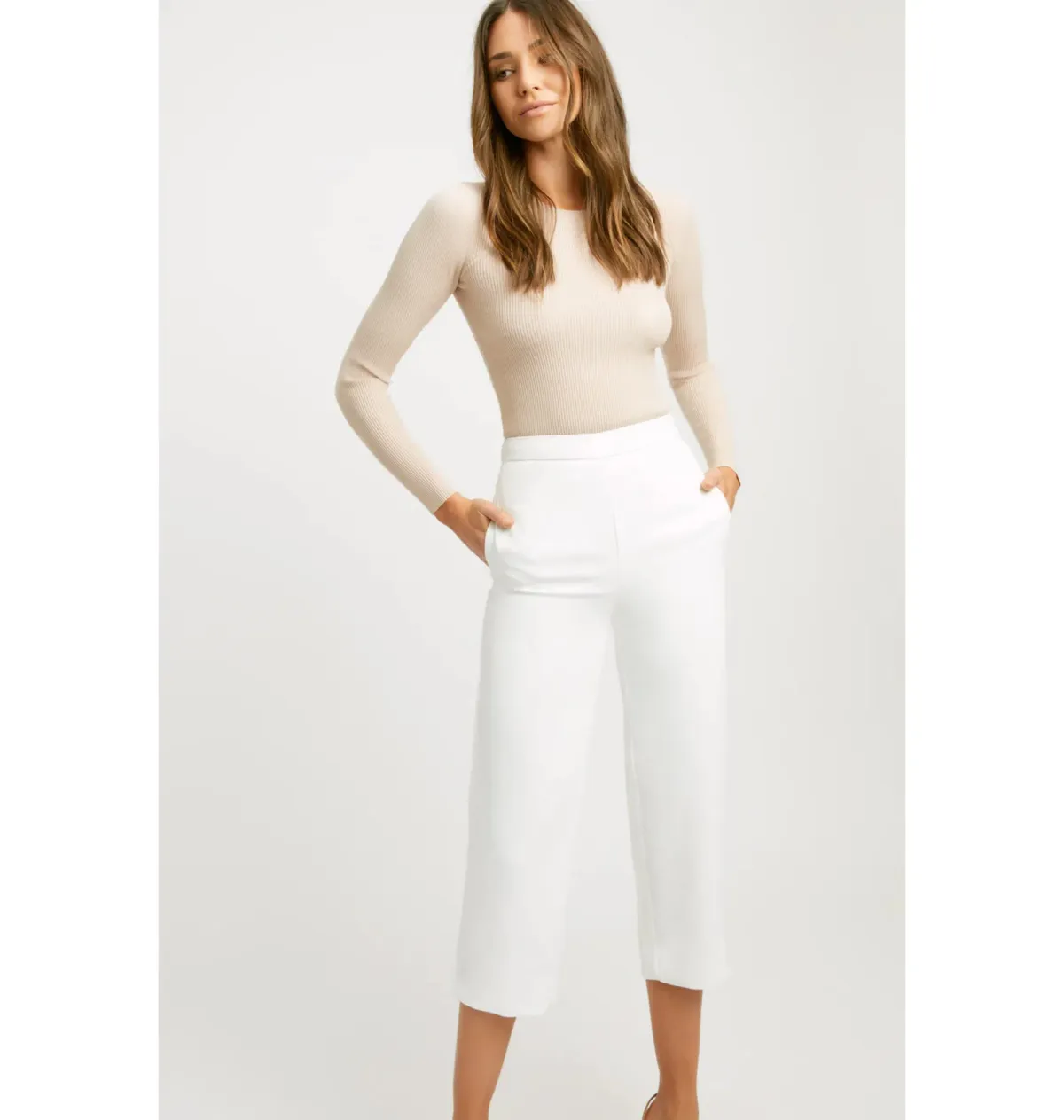 Kookai Oyster Pant White Size AU 12 - Image 2