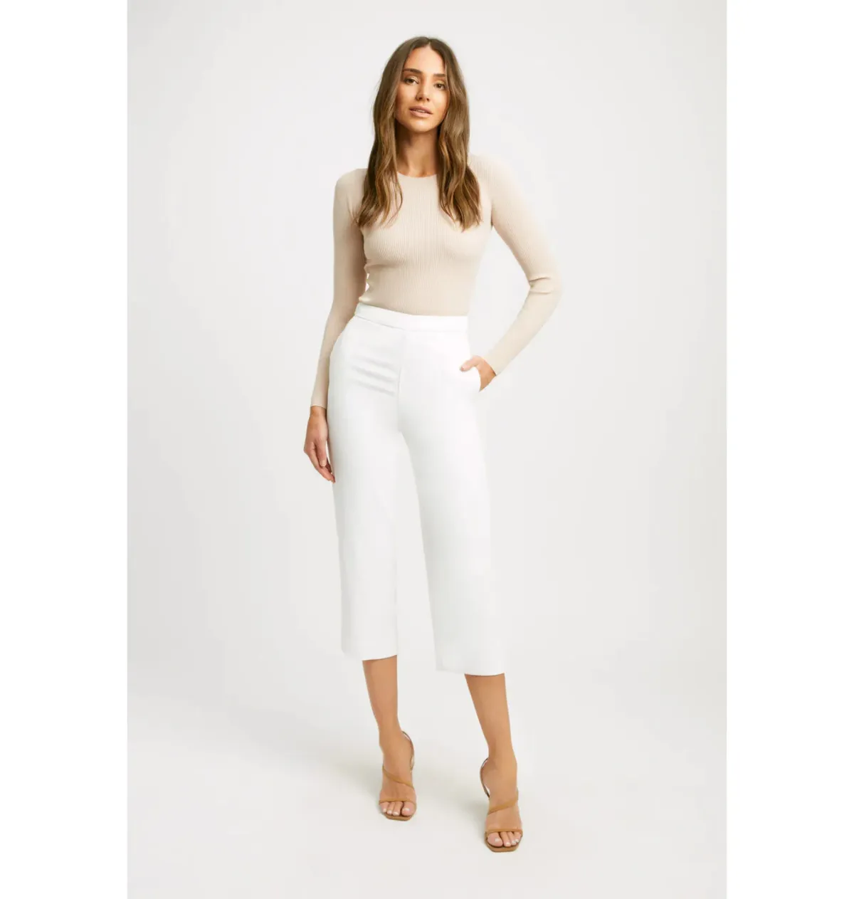 Kookai Oyster Pant White Size AU 12 - Image 1