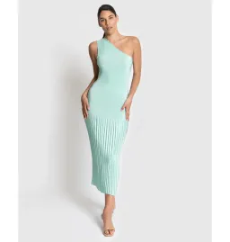 L'Idee Soiree One Shoulder Gown in Spearmint Size S / AU 8 for rent on The Volte - image 1