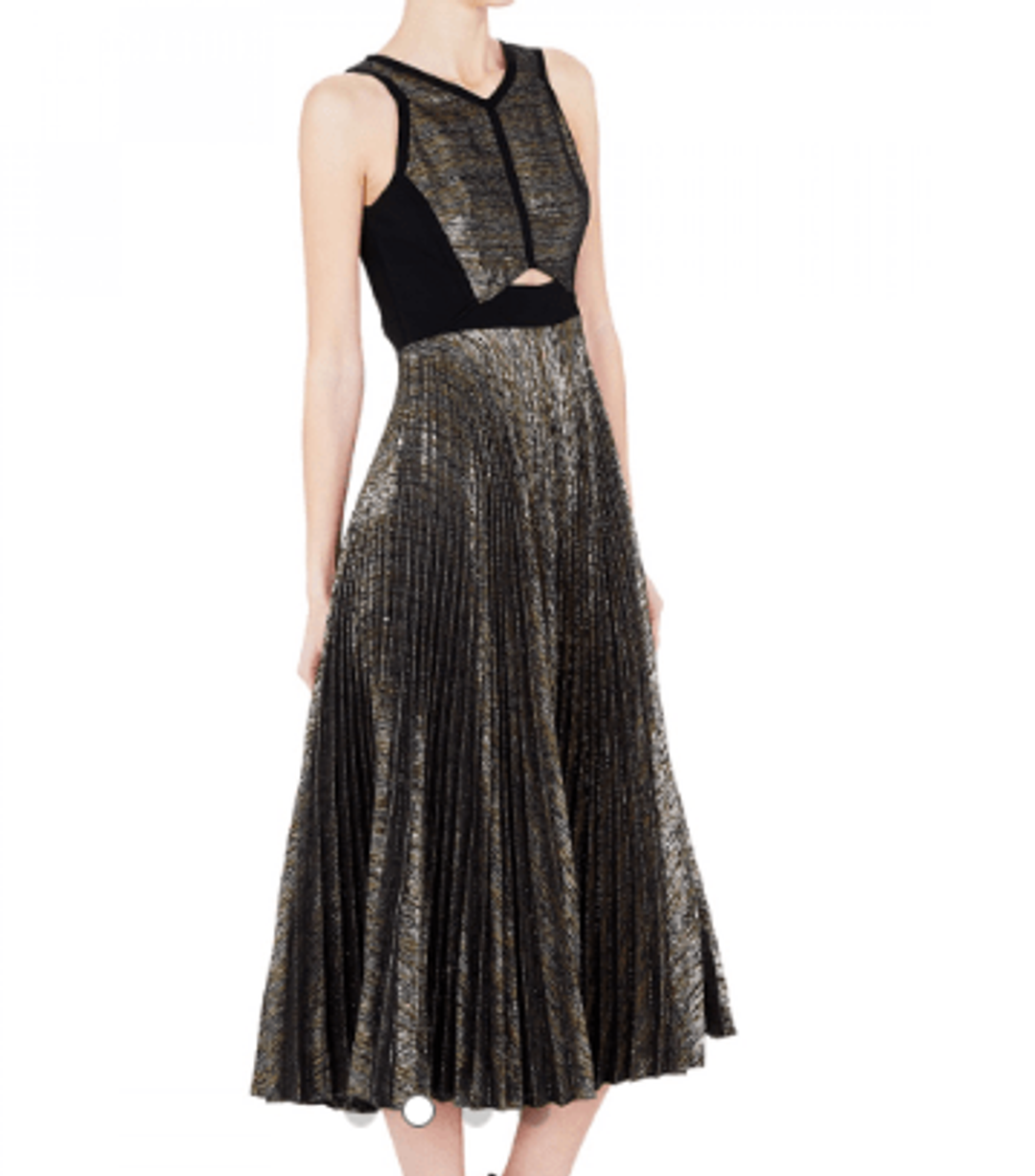 Sass & Bide - Cultural Diffuse Dress - Gold/ Black for rent on The Volte - main image