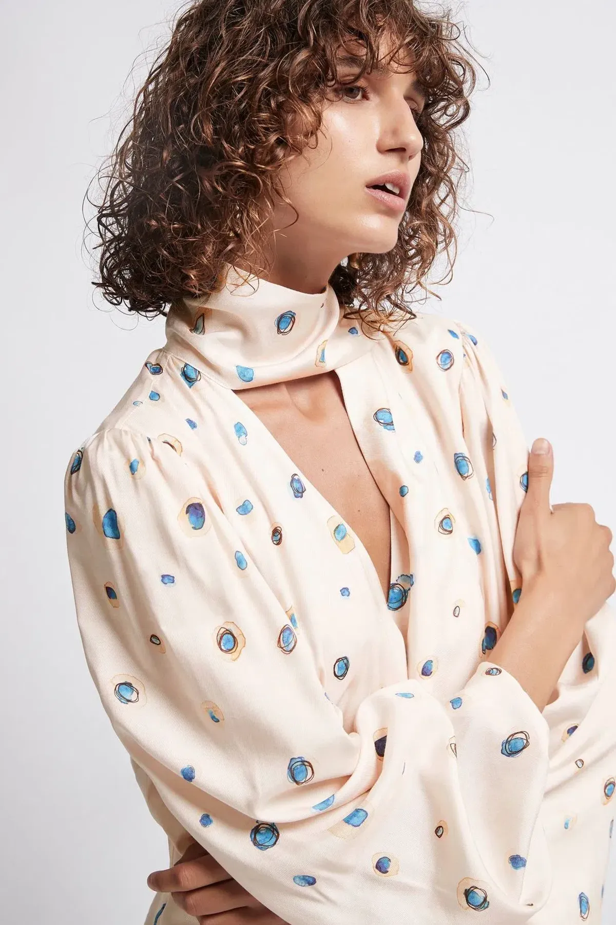 Aje Ponte Bleu Overture Pleat Midi Dress Print Size 6 - Image 4