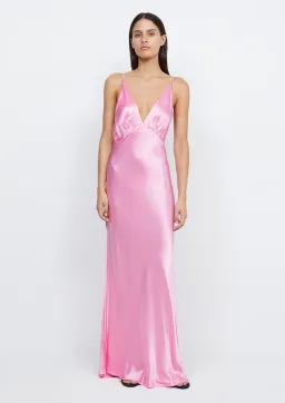 Bec & Bridge Lorelai V Maxi Dress in Candy Pink Size 8 for rent on The Volte - image 1