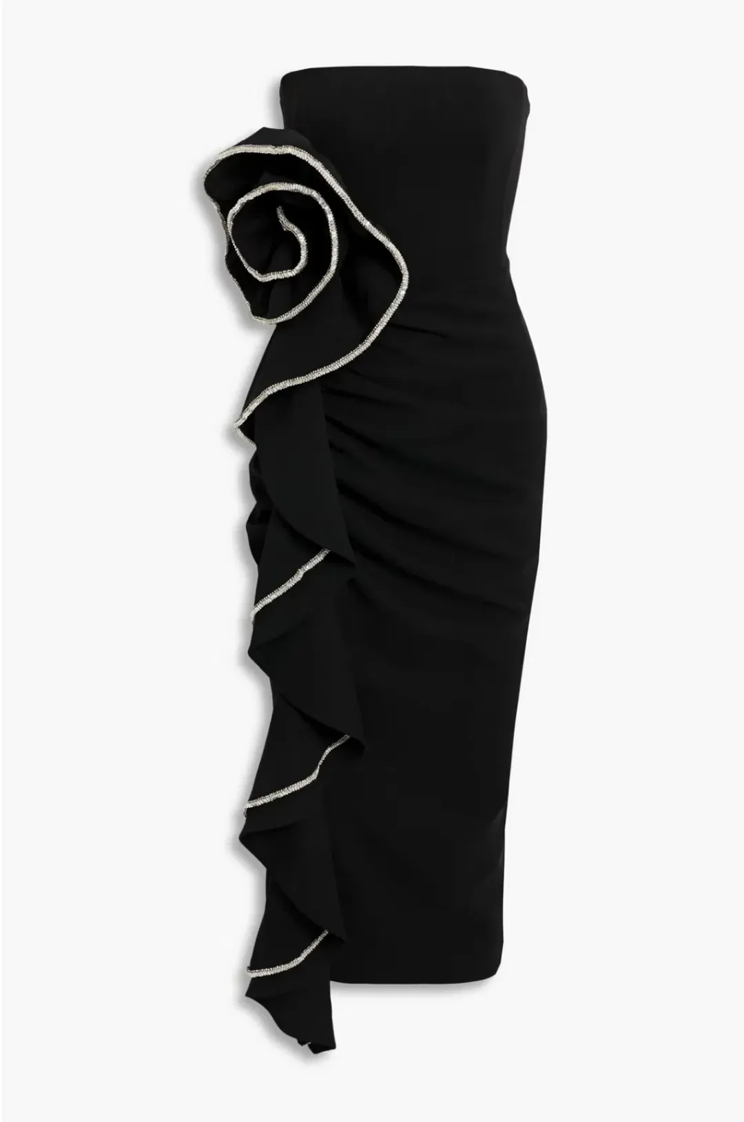 Rachel Gilbert Santiago Midi Dress Black Size 2 / AU 10 for rent on The Volte - main image