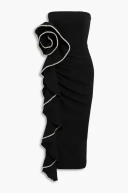 Rachel Gilbert Santiago Midi Dress Black Size 2 / AU 10 for rent on The Volte - image 3
