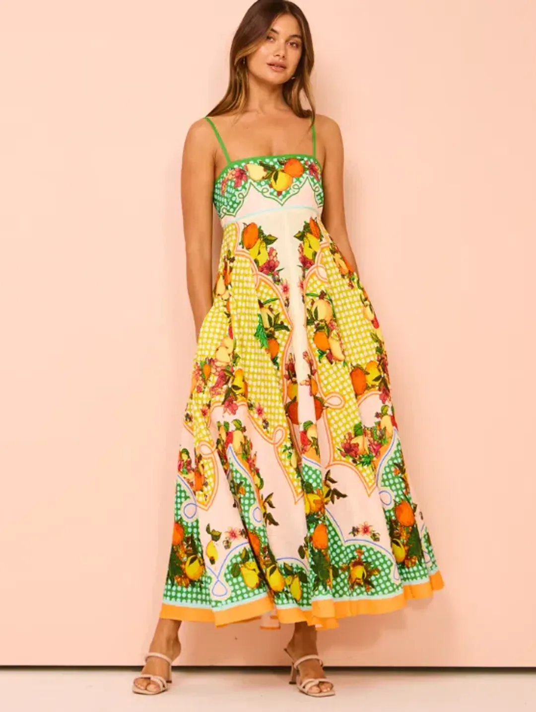 Alemais Lemonis Sundress Multi Print Size 8 for rent on The Volte - main image