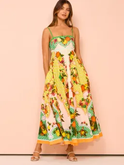 Alemais Lemonis Sundress Multi Print Size 8 for rent on The Volte - image 2