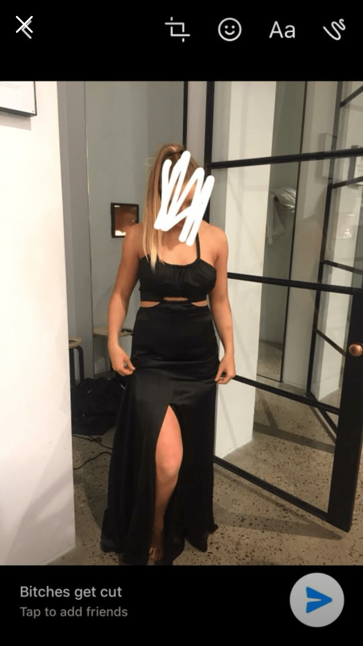 Sass and bide white keys dress in black - Image 1