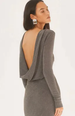 Arcina Ori Jen Dress Grey Size 8 for rent on The Volte - image 4