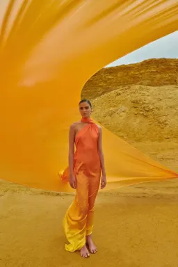 Baobab Ari Dress Orange Multi Size S/ AU 8 for rent on The Volte - image 2