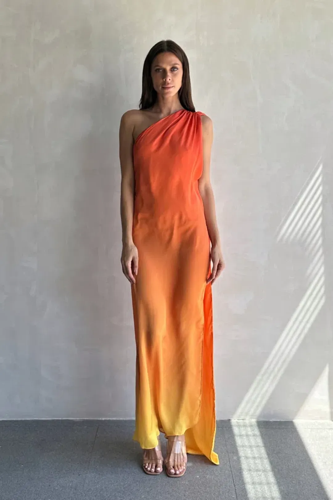 Baobab Ari Dress Orange Multi Size S/ AU 8 for rent on The Volte - main image