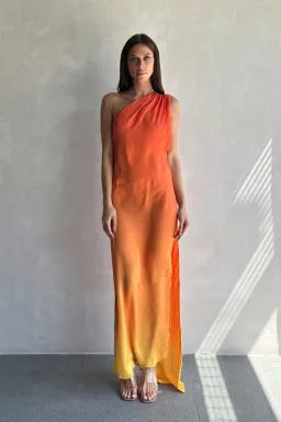 Baobab Ari Dress Orange Multi Size S/ AU 8 for rent on The Volte - image 1