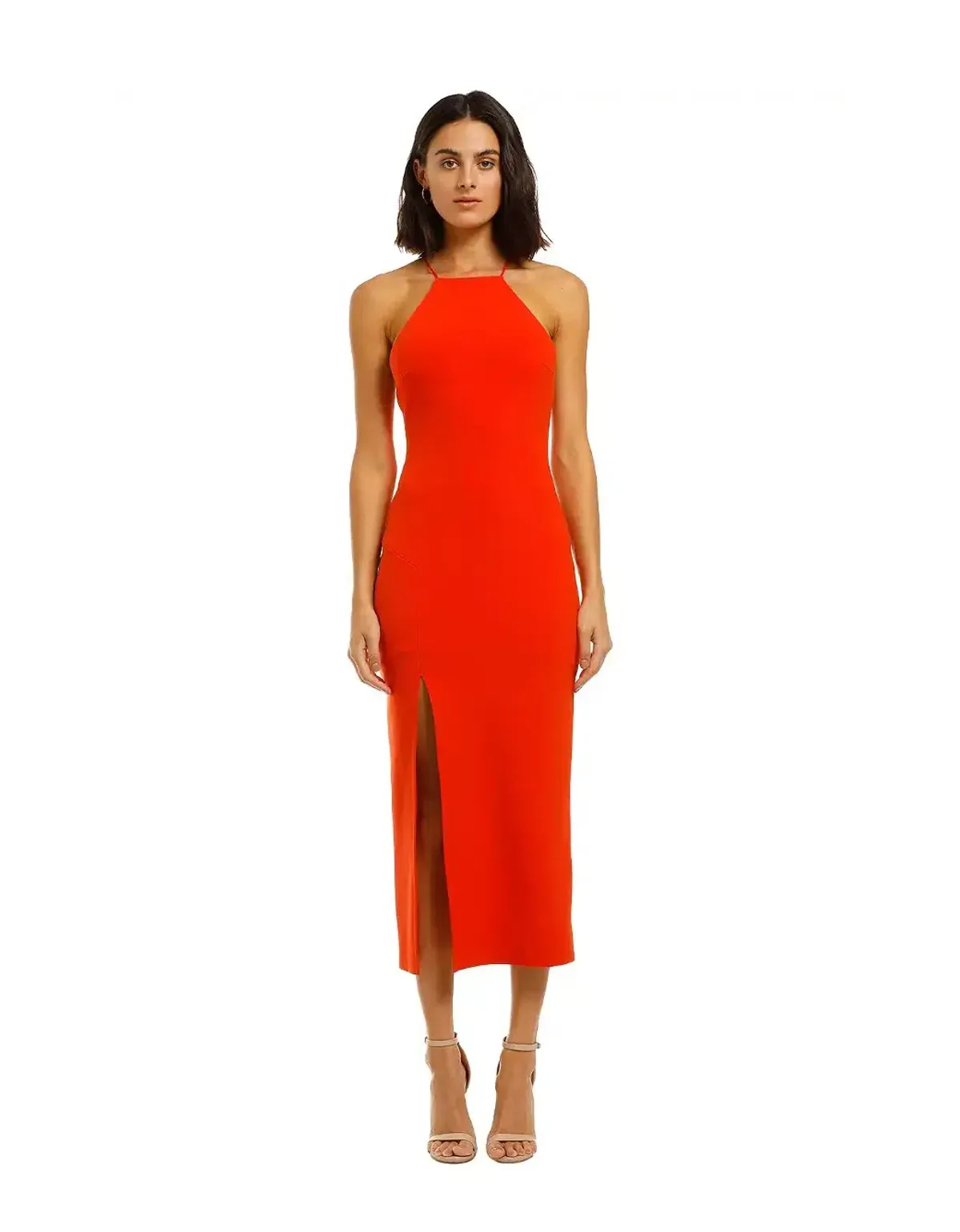 Bec & Bridge Candy Midi Dress Chilli Size AU 6 - Image 1