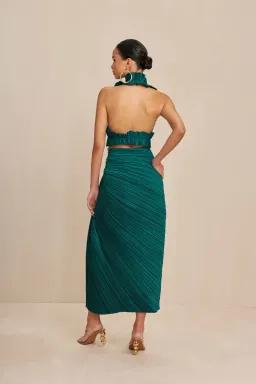 Cult Gaia Adilia Top & Sonoma Skirt Green Size 6 for rent on The Volte - image 3
