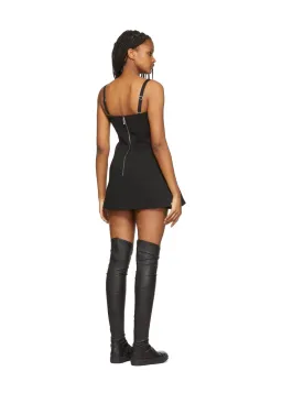 Dion Lee Laced Bonded Mini Dress Black Size S/ AU 8 for rent on The Volte - image 2