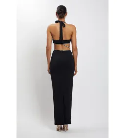 MESHKI Nicha Diamante Cut Out Maxi Dress Black Size 8 for rent on The Volte - image 2