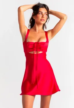 Arcina Ori Valentina Dress in Red Size 8 for rent on The Volte - image 2