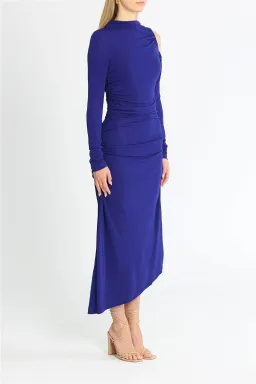 Cue Jersey Cold Shoulder Dress Cobalt Size 12 for rent on The Volte - image 3