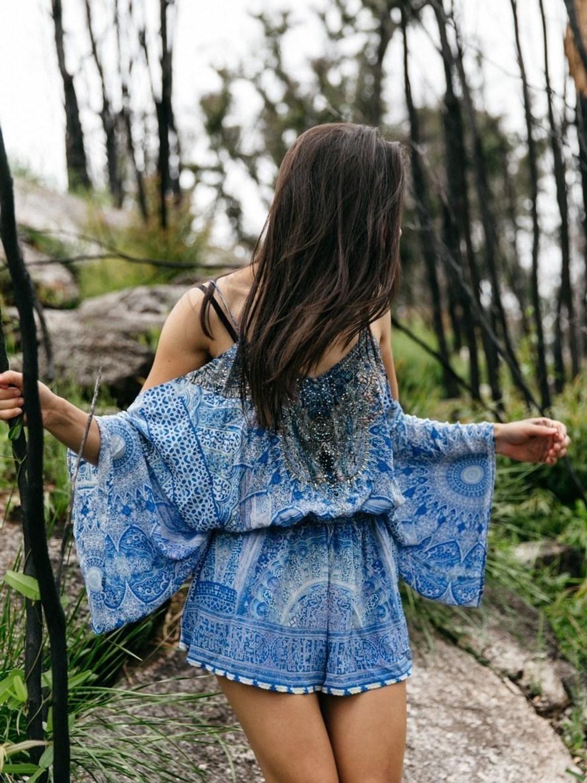 Camilla Bosphorous Drop Shoulder Playsuit Size 8 - Image 6