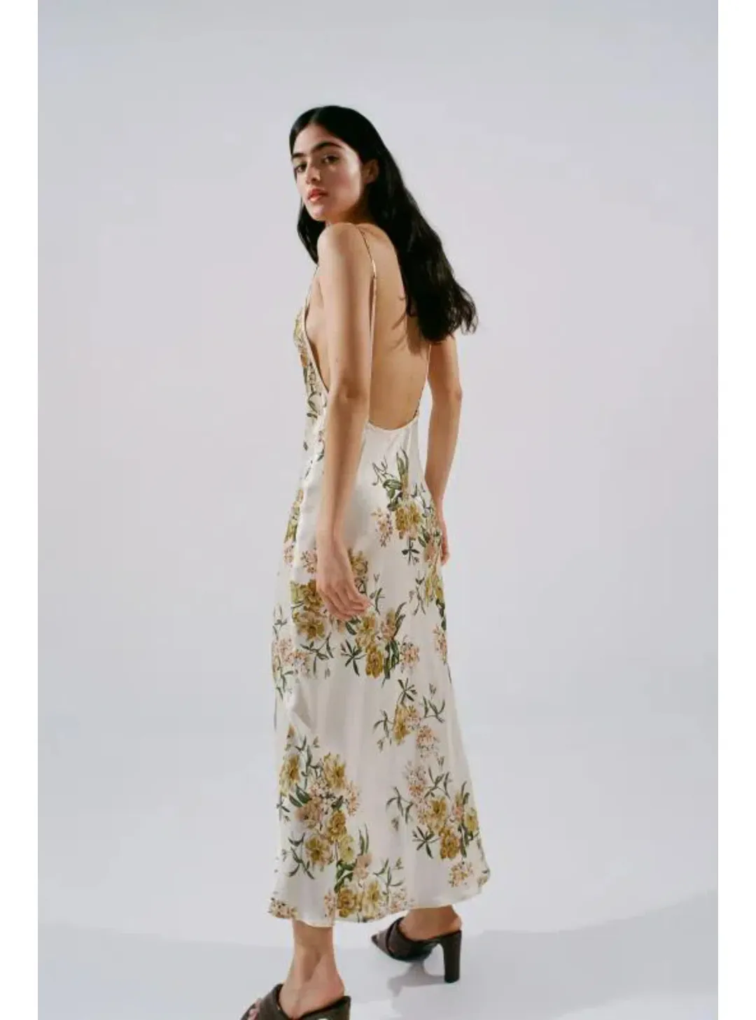 Bec & Bridge Louella Satin Maxi Dress Floral Size AU 6 for rent on The Volte - main image