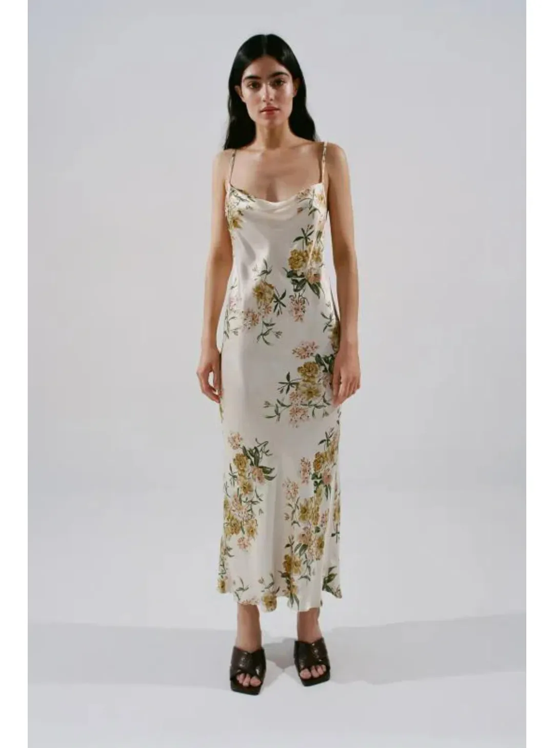 Bec & Bridge Louella Satin Maxi Dress Floral Size AU 6 for rent on The Volte - main image