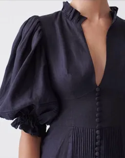 Joslin Studio Riley Cotton Lace Mini Dress In Navy Size 6 for rent on The Volte - image 5