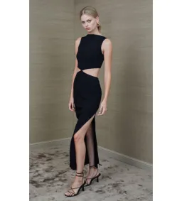 Bec & Bridge Scout Cut Out Midi Dress Black Size AU 6 for rent on The Volte - image 2