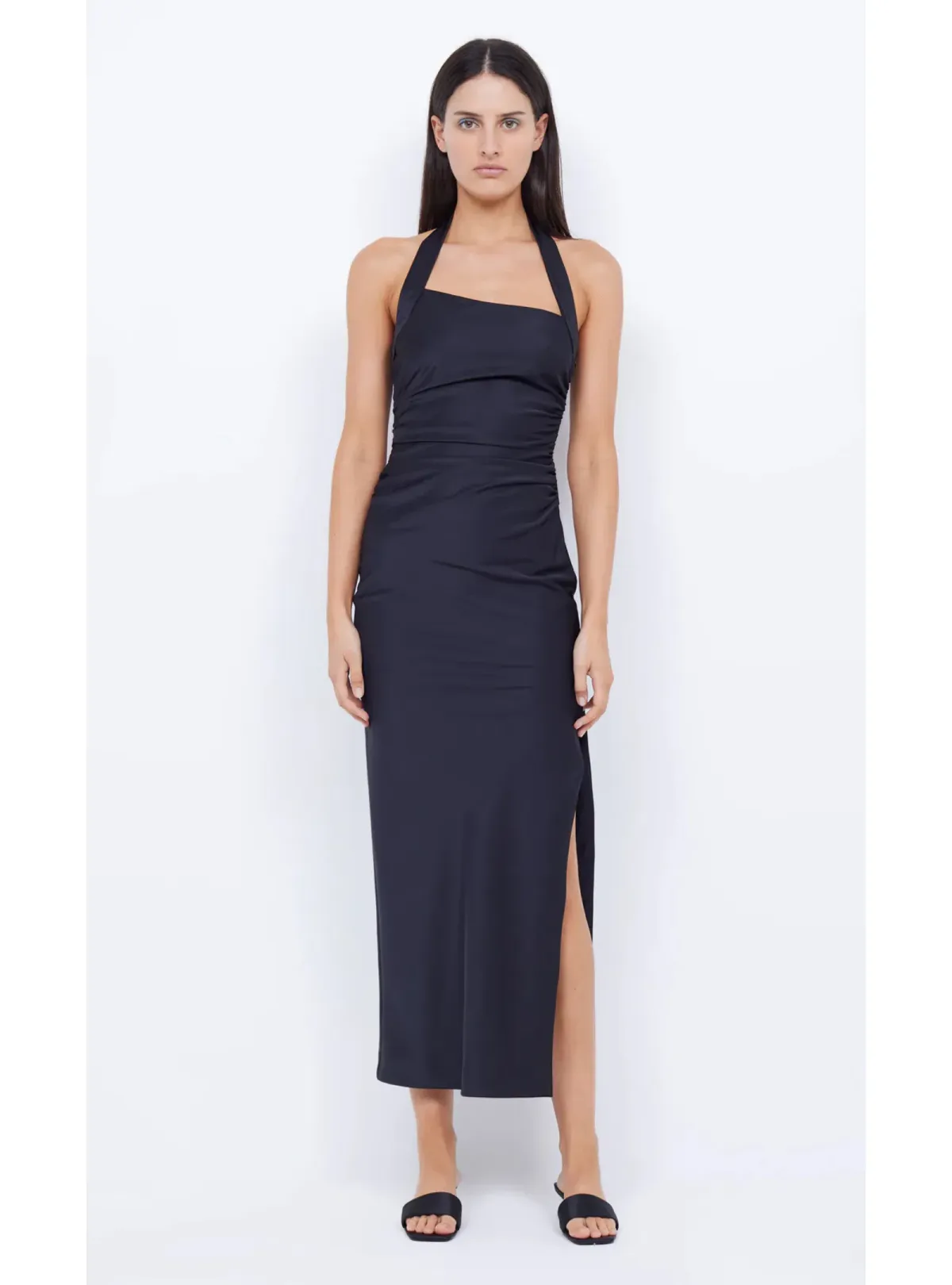 Bec & Bridge Ula Asym Dress Black Size AU 8 for rent on The Volte - main image