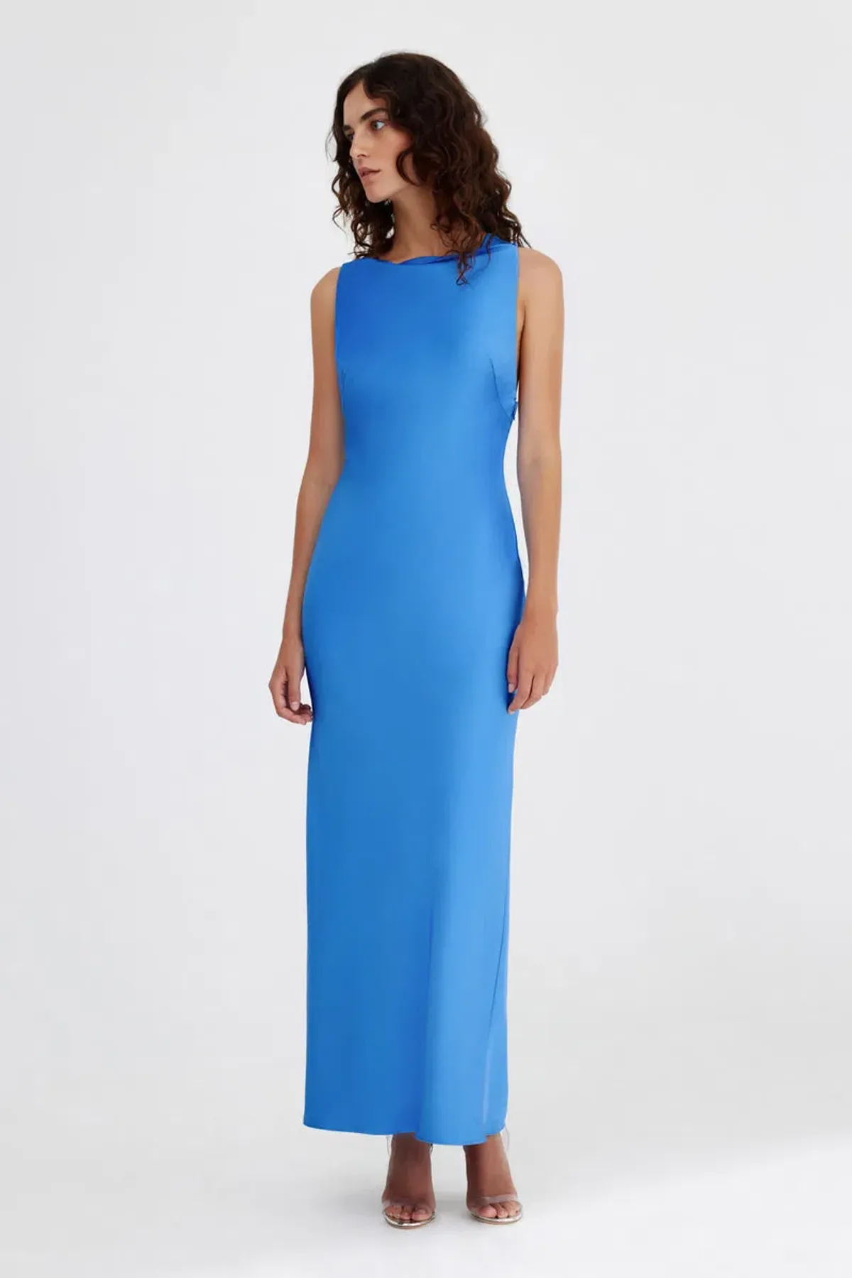 Significant Other Lara Backless Dress Azure Blue Size 10 - Image 1
