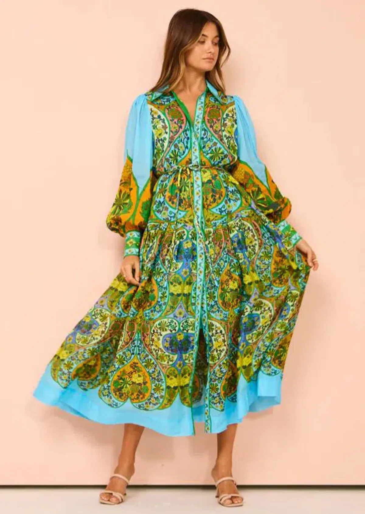 Alemais Sofie Shirtdress Multi Size 8 - Image 2