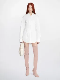 Dion Lee Tuxedo Corset Shirt Dress Ivory Size 12 for rent on The Volte - image 1