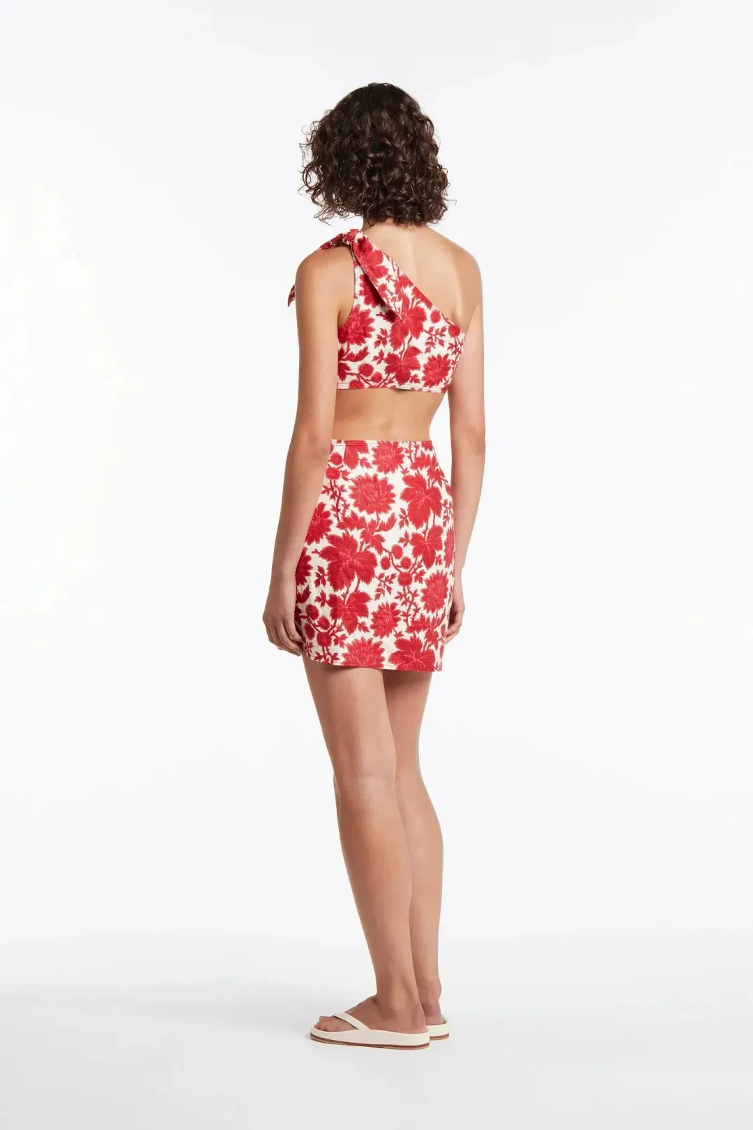 Sir The Label Cinta Cut Out Mini Dress Valentina Floral Print Size 2 / AU 10 for rent on The Volte - main image