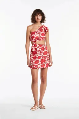 Sir The Label Cinta Cut Out Mini Dress Valentina Floral Print Size 2 / AU 10 for rent on The Volte - image 2