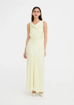 Jillian Boustred Vikki Dress in Lemon Size 1 / AU 8 for rent on The Volte - image 1