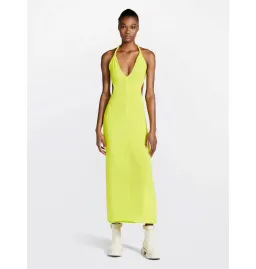 Dion Lee Rope-trimmed Open-back Cady Midi Dress in Yellow Size AU 6 for rent on The Volte - image 1