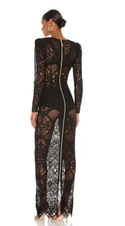 Bronx and Banco Allegra Lace Maxi Dress Black Size 6 for rent on The Volte - image 3