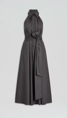 Scanlan Theodore Parachute Sleeveless Shirt Dress Espresso Size AU 8 for rent on The Volte - image 4