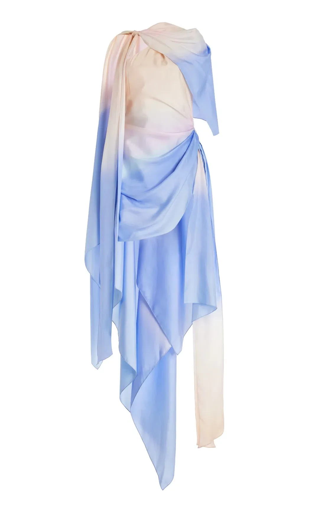 Zimmermann Natura Scarf Mini Dress Blue Fields Size 0P / AU 6 for rent on The Volte - main image