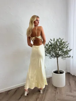 Bec & Bridge Cedar City Maxi Dress in Ice Yellow Size 6 for rent on The Volte - image 2