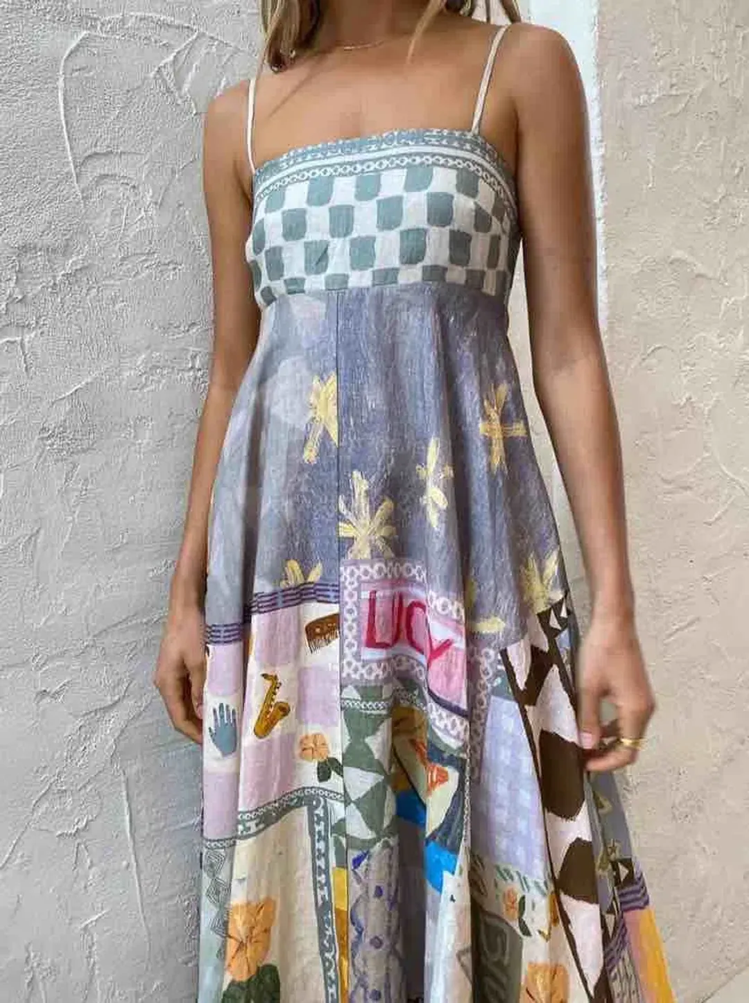 Alemais Emma Gale Sundress Multi Size 12 for rent on The Volte - main image