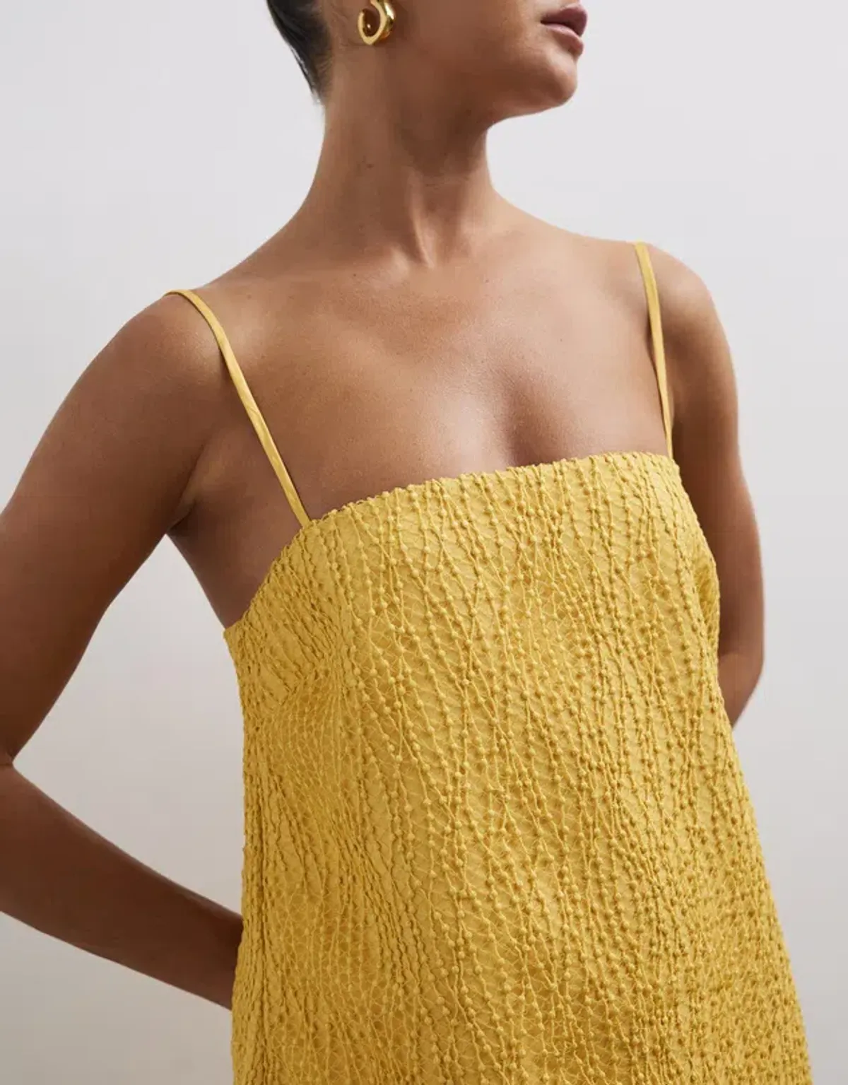 Lover Lina Mini Dress Golden Yellow Size 10 - Image 4