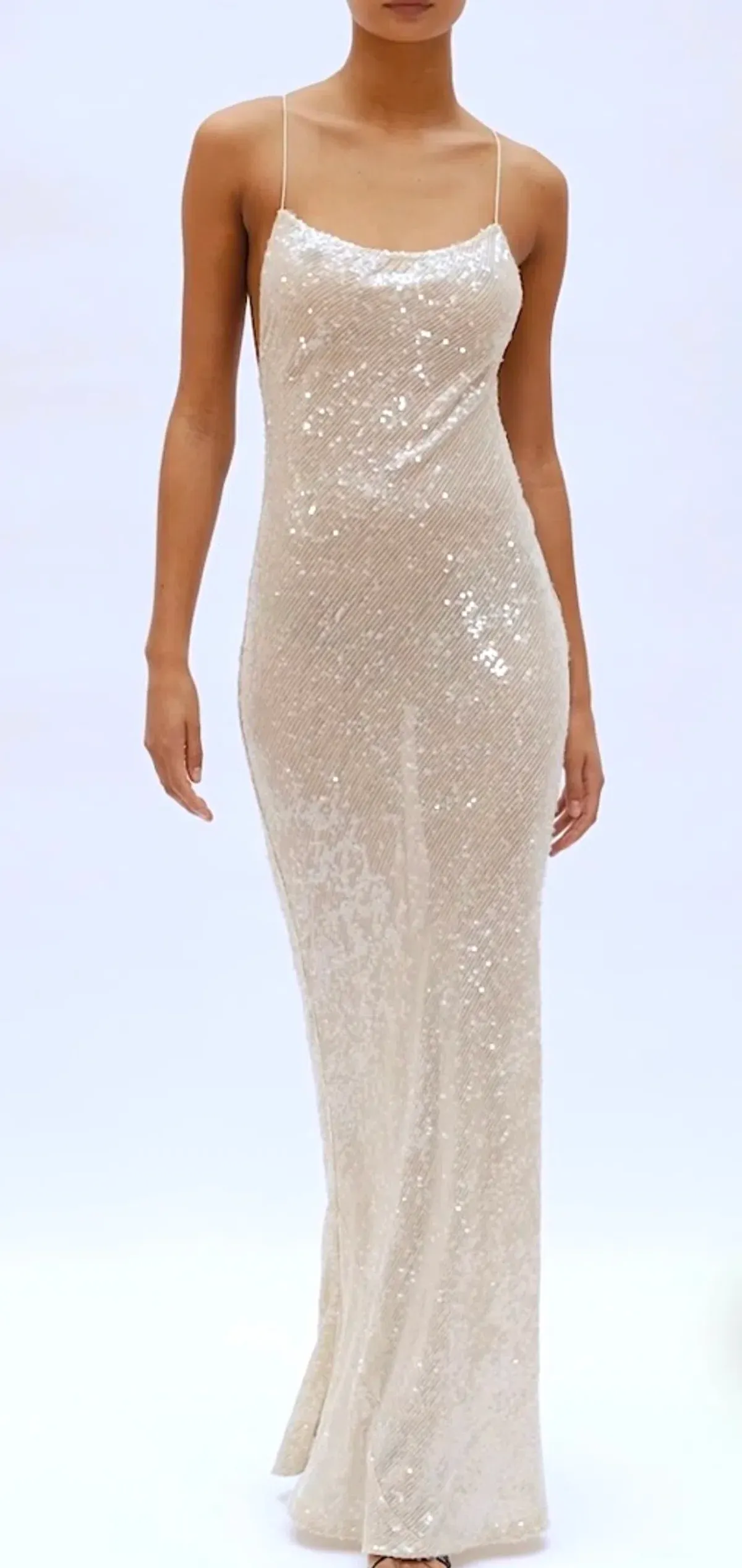 Rat & Boa Olympia Sequin Dress Ivory Size S / AU 8 - Image 2